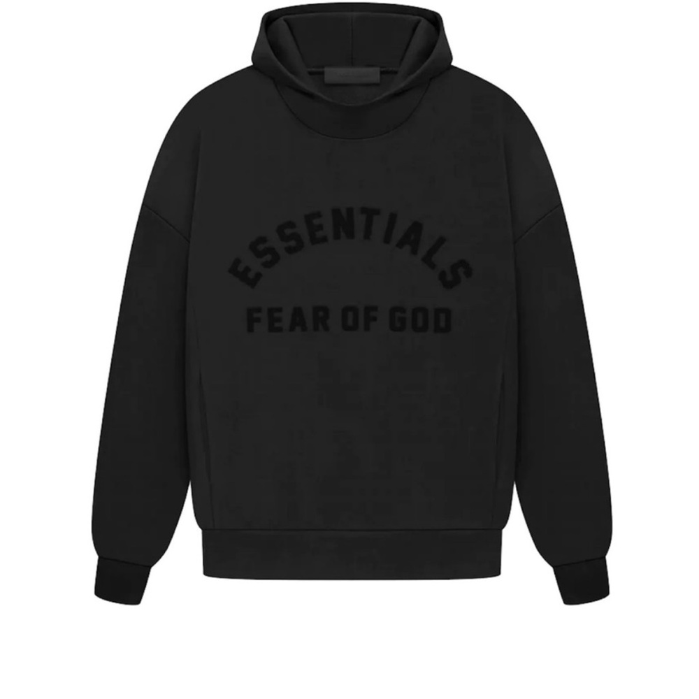 Essentials Black Sweatshirt Hoodie